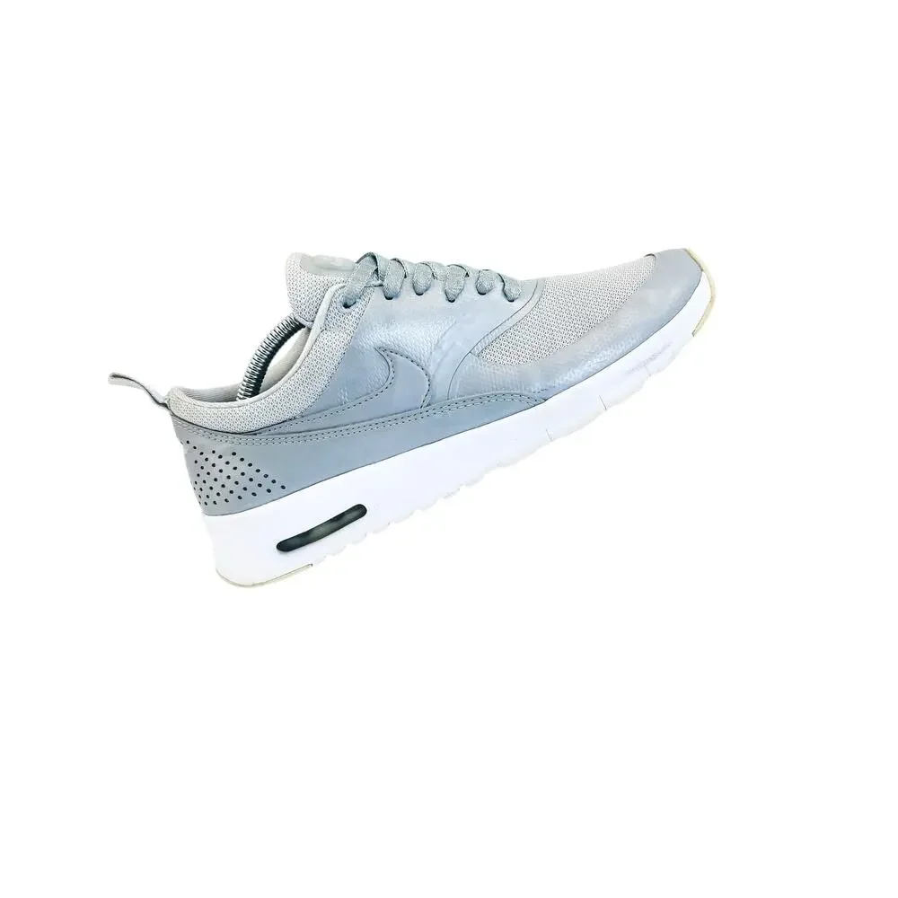 Nike Women’s Air Max Thea Premium Leather Metallic Platinum Size 7
